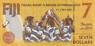 Fiji 7 Dollars, 2022 obverse