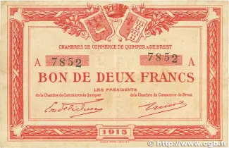 French notgeld 2 Francs, 1922 image