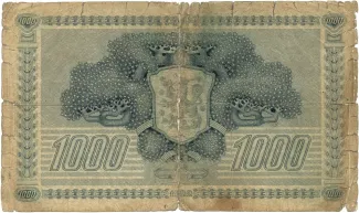 Finland 1.000 Markkaa,, 1922 reverse