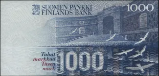 Finland 1.000 Markkaa, 1986 reverse