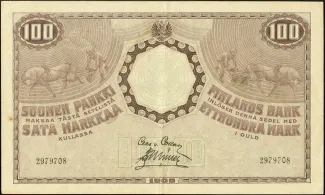 Finland 100 Markkaa, 1909 obverse