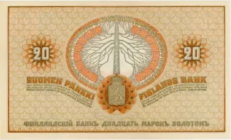 Finland 20 Markkaa,, 1909 reverse