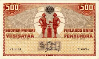 Finland 500 Markkaa, 1909 obverse