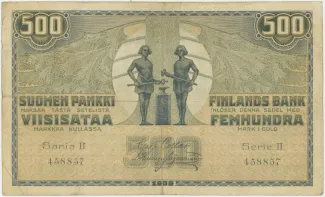Finland 500 Markkaa,, 1909 obverse