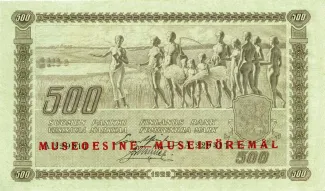 Finland 500 Markkaa, 1922 obverse