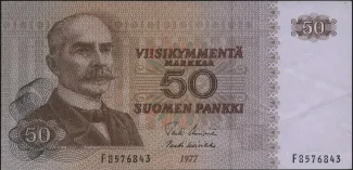 Finland 50 Markkaa, 1977 obverse