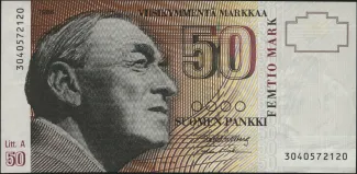 Finland 50 Markkaa, 1986 obverse