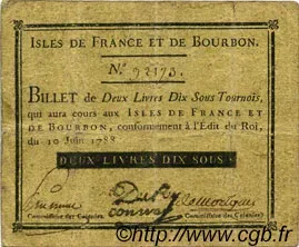 Isles de France & Bourbon 2 Livres, 1788 image