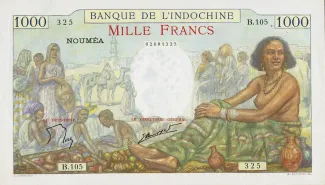 New Caledonia 1.000 Francs, 1963 image