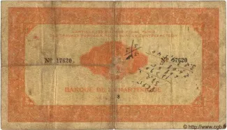 Martinique 1.000 Francs, 1942 reverse