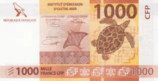 French Pacific Territories 1.000 Francs, 2018 image