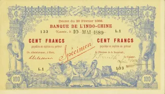 New Caledonia 100 Francs, 1898 image