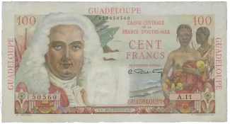 Guadeloupe 100 Francs, 1947 image