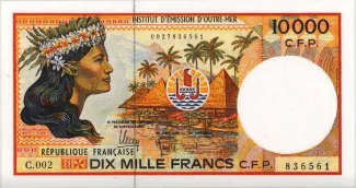 French Pacific Territories 10.000 Francs CFP, 2013 image