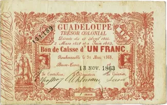 Guadeloupe 1 Franc, 1863 image