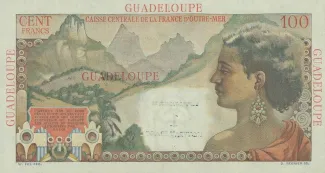 Guadeloupe 1 New, 1960 reverse
