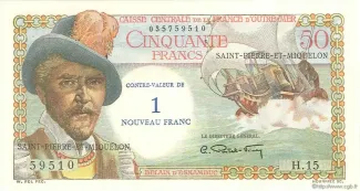 Saint-Pierre and Miquelon 1 Nouveau, 1961 obverse