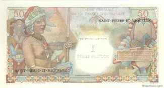 Saint-Pierre and Miquelon 1 Nouveau, 1961 reverse