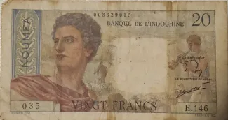 New Caledonia 20 Francs, 1951-1963 obverse
