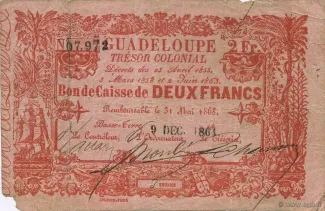 Guadeloupe 2 Francs, 1864 image
