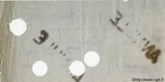 New Caledonia 5,000 Francs, 1939 P-41 reverse