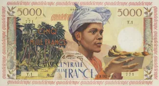 Guadeloupe 5.000 Francs, 1960 image