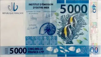 French Pacific Territories 5.000 Francs, 2017 image