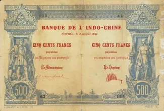 New Caledonia 500 Francs, 1921 image