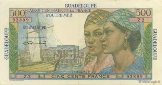 Guadeloupe 500 Francs, 1947 image