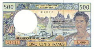 French Pacific Territories 500 Francs, 2013 image