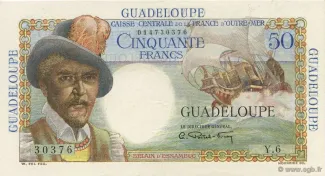 Guadeloupe 50 Francs, 1947 image