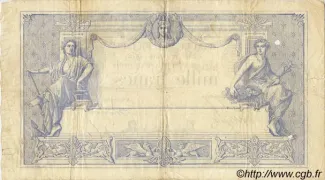 France 1.000 Francs, 1867-1882 reverse
