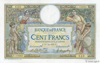 France 100 Francs, 1937 image