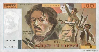 France 100 Francs, 1983-1993 P-154 obverse