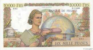 France 10.000 Francs - Génie Français, 1956 image