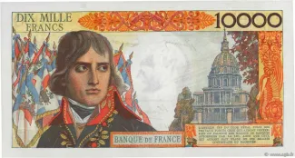France 10.000 Francs - Bonaparte, 1955-1958 reverse