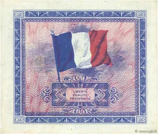 France 10 Francs, 1944 P-116 reverse