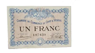 France 1 Francs, 1915 P-62 obverse