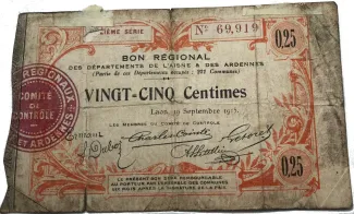 France 25 Centimes, 1915 obverse
