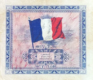 France 2 Francs, 1944 P-114 reverse