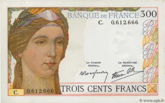 France 300 Francs, 1939 image