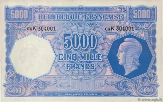 France 5.000 Francs, 1945 image