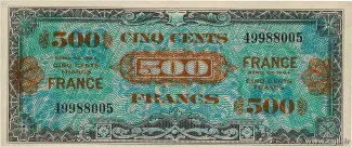 France 500 Francs, 1945 P-124 obverse