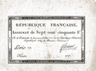 France 750 Francs, 1795 image