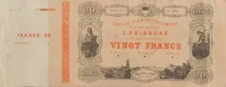 Fribourg 20 Francs, 1874 obverse