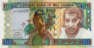 Gambia 100 Dalasis, 2001-2005 obverse
