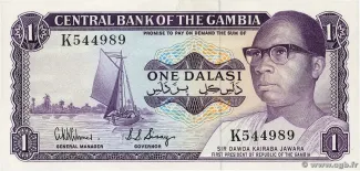 Gambia 1 Dalasis, 1978 P-8 obverse