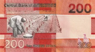 Gambia 200 Dalasis, 2019-2023 reverse