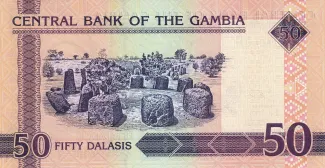 Gambia 50 Dalasis, 2006-2018 reverse