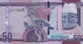 Gambia 50 Dalasis, 2015 obverse